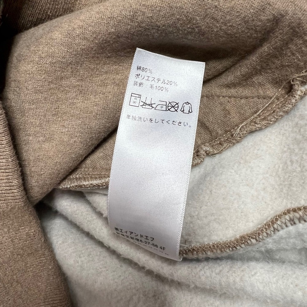 Pendleton Fleece Bomber Jacket Mens Large Wool Plaid Trim Button Front Beige - Picture 9 of 9